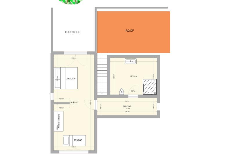 Plattegrond boven verdieping