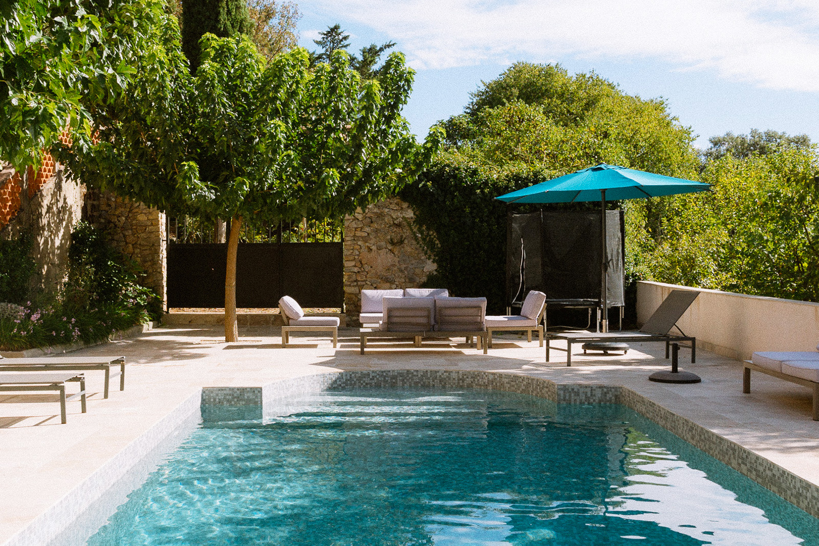Prachtig pool area.