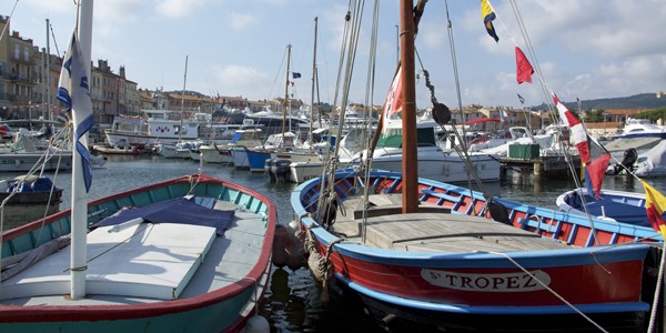 St. Tropez boten in haven