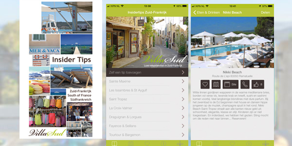 Mobiele Zuid-Frankrijk app.